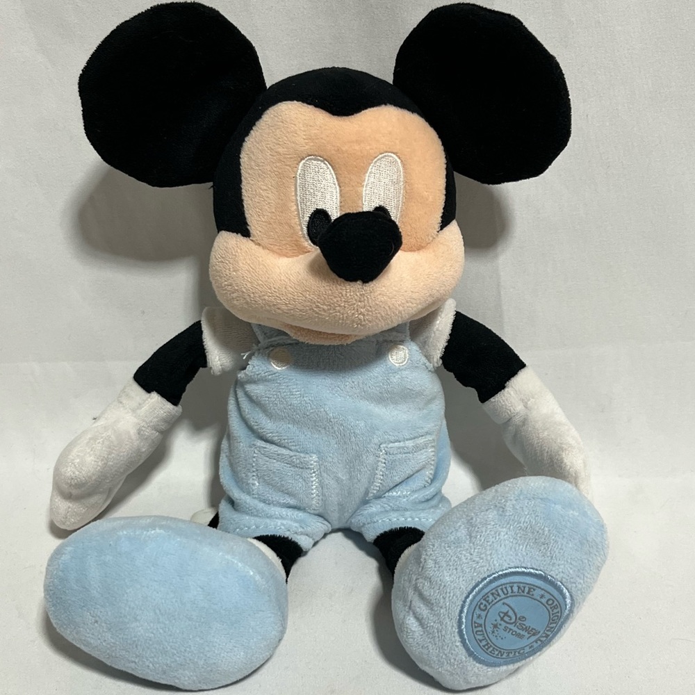 Mickey Mouse Authentic DISNEY STORE plush Baby -12" Rattle Stuffed Animal Easter